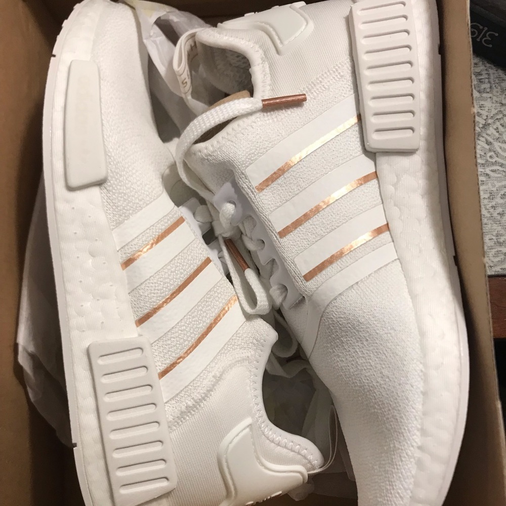 Adidas NMD Womens 8.5 White/Rose gold
